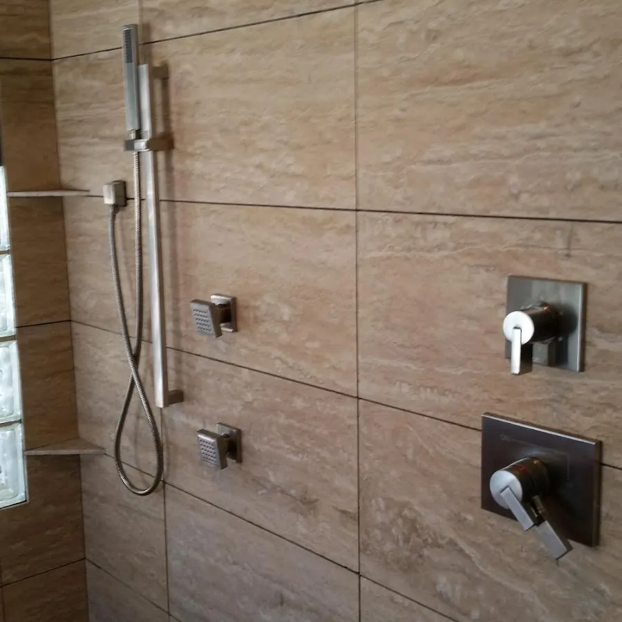 Shower fixture installation for Frozen Pipe Repair in Eaton